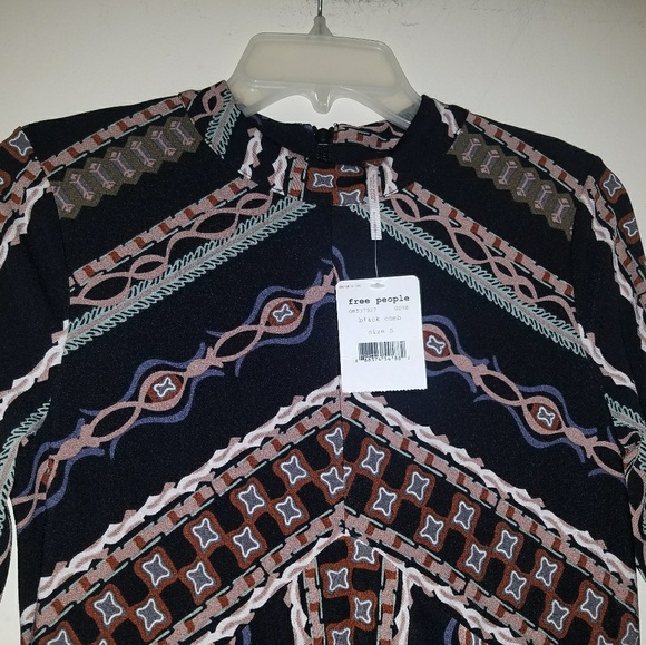 Nwt Free People Stella printed mini-dress size S - Picture 5 of 8